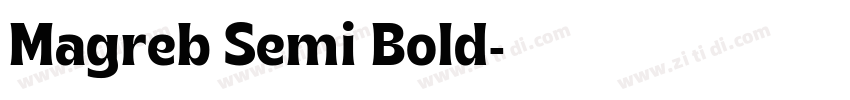 Magreb Semi Bold字体转换